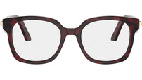 CDiorO S5I Red Havana Squared Eyeglasses