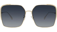 O'Lock Gold Square Sunglasses