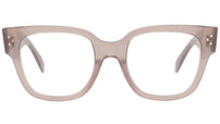 CELINE 3 Dots Light Brown Square Eyeglasses