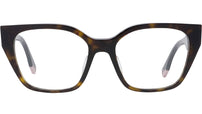 Fendi Way Havana Rectangular Eyeglasses