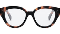 CELINE 3 Dots Havana Round Eyeglasses