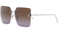 Fendi First Silver Square Sunglasses