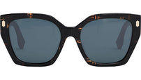 Fendi Bold Havana Square Sunglasses