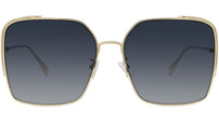 O'Lock Gold Square Sunglasses