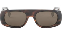 Fendi Signature Havana Oval Sunglasses