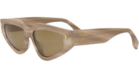 Fendi Roma Brown Geometric Sunglasses