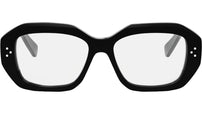 3 Dots Black Geometric Eyeglasses