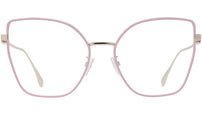 Baguette Rose Gold Geometric Eyeglasses