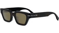Fendi Selleria Brown Rectangular Sunglasses