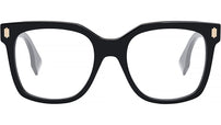 Fendi Bold Black Square Eyeglasses