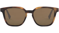 Fendi Diagonal FE40057U 53H Tortoise Geometric Sunglasses
