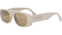 Fendi Signature Beige Oval Sunglasses