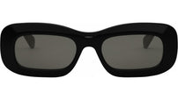 3 Dots Black Rectangle Sunglasses