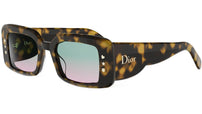 DiorLuckyCharms S1I Havana Rectangular Sunglasses
