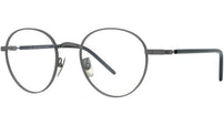 Titanium Ruthenium Geometric Eyeglasses