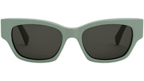 CELINE Monochroms Green Rectangular Sunglasses