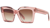 CELINE 3 Dots Rose Rectangular Sunglasses