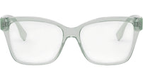 FF Diamonds Green Square Eyeglasses