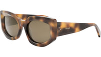 CELINE 3 Dots Dark Havana Butterfly Sunglasses