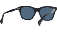 Boke Flower Black Square Sunglasses