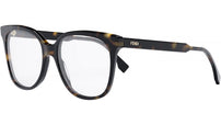 Fendi Fine Havana Round Eyeglasses