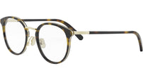 Mini CD O R7F Shiny Havana Round Eyeglasses