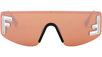 Fendi Sport Silver Rectangular Sunglasses