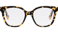 Fendi Way Havana Square Eyeglasses