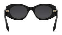 Serpenti Forever Black Oval Sunglasses