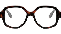 CELINE 3 Dots Dark Havana Geometric Eyeglasses