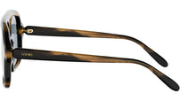 Slim Havana Pilot Sunglasses