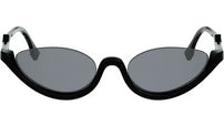 FF Diamonds Black Oval Sunglasses