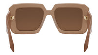 Serpenti Brown Geometric Sunglasses
