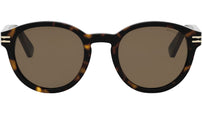 B.zero1 Dark Havana Round Sunglasses