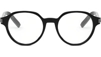 CD IconO R1I Black Geometric Eyeglasses