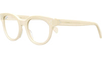 CELINE 3 Dots White Round Eyeglasses