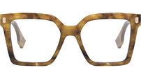 Fendi Bold Honey Square Eyeglasses