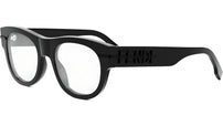 Fendigraphy Black Round Eyeglasses