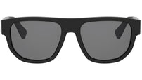 Bvlgari Aluminium Matte Black Geometric Sunglasses