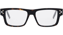 CD DiamondO S3I Shiny Black Squared Eyeglasses