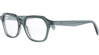 Thin 2 Dots Green Square Eyeglasses