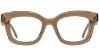 Curvy Brown Square Eyeglasses