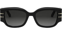 DiorSignature 13I Shiny Black Geometric Sunglasses