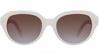 4G White Round Sunglasses