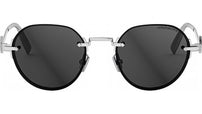 CD Diamond R5U Silver Round Sunglasses