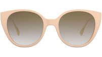 Baguette Pink Round Sunglasses