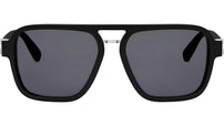 Bvlgari Aluminium Matte Black Pilot Sunglasses