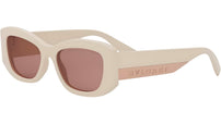 Bvlgari Roma White Geometric Sunglasses