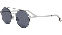 Fendi Sky Silver Round Sunglasses