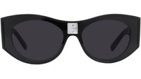 4Gem Black Oval Sunglasses